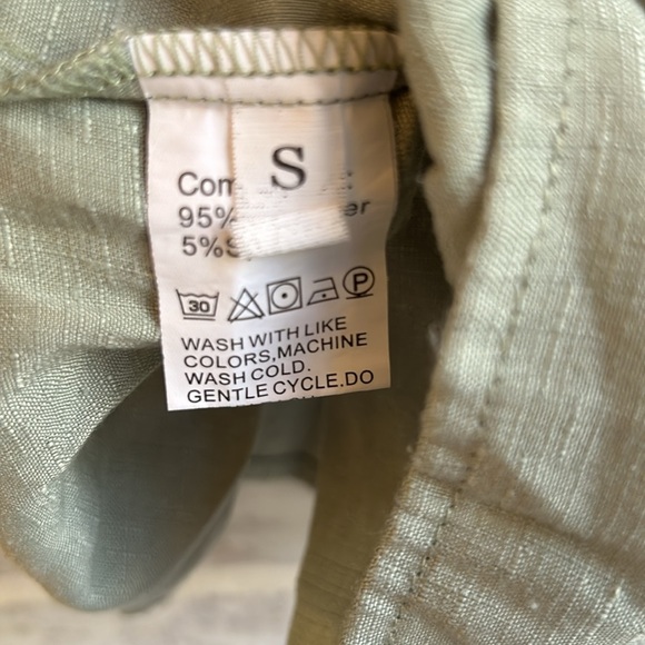 Bundle of 2 Women’s High Neck Mini Tiered Spring Dresses Green Yellow Size Small - Picture 10 of 10